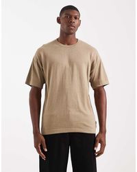 Jack & Jones - Oversized Gebreid T-Shirt - Lyst
