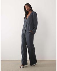 Vila - Tailored Wide Leg Trouser Co-ord - Lyst