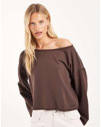 Hollister - Slouchy Off Shoulder Top - Lyst