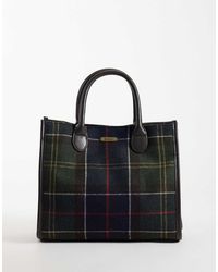 Barbour - Barrhill Wool Blend Tartan Check Tote Bag - Lyst