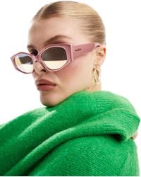 ALDO - Slim Hexagonal Sunglasses - Lyst