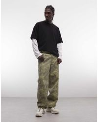 Huf - Cromer Straight Leg Camo Print Trousers - Lyst