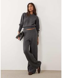 ASOS - Waisted Crew Neck Jumper With Wool - Lyst