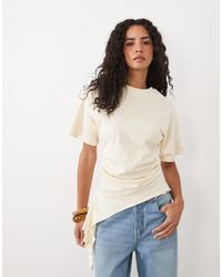 ASOS - Asymmetric Cinched Waist T-Shirt - Lyst