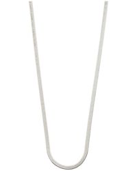 Pilgrim - Collar De Cadena De Serpiente Plana Chapada En Plata Joanna De -Plateado - Lyst