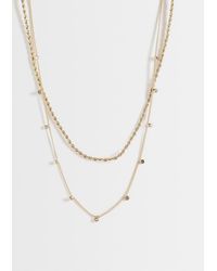 ASOS - Set Van 2 Kettingen Met Gedraaide Schakelketting En Strassdetail - Lyst