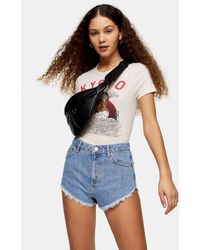 TOPSHOP Denim shorts for Women - Up to 70% off at Lyst.com