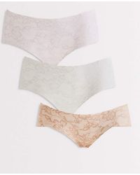 Cotton On - 3 Pack Invisible Lace Boyleg Briefs - Lyst