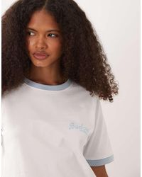Barbour - Madeline Short Sleeve Logo Contrast T-Shirt - Lyst