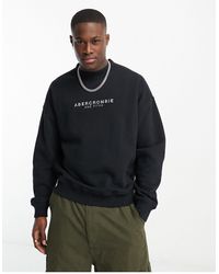 Abercrombie & Fitch - Sweatshirt Met Klein Logo - Lyst