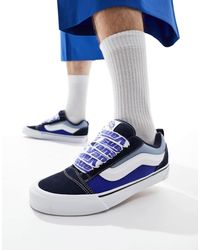 Vans Knu Skool Sneakers With Pink Laces in White Lyst Canada