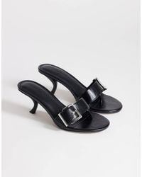 TOPSHOP - Nadine Mid Heeled Mules With Buckle - Lyst