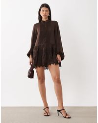 bardot clarina lace mini dress Bardot