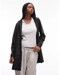 Rains - A-Line Waterproof Jacket With Tonal Logo - Lyst