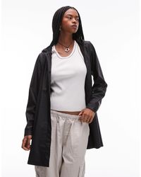 Rains - A-line Waterproof Jacket With Tonal Logo - Lyst