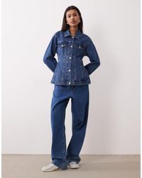 Gina Tricot - Sculpted Denim Jacket - Lyst