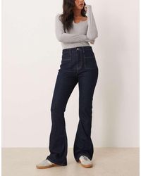 ASOS - Super High Waist Flare Jean With Comfort Stretch - Lyst