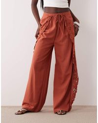 ASOS - Embroidered Cutwork Trouser - Lyst
