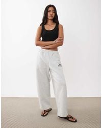 New Balance - Trackside Fleece Barrel Leg Joggers - Lyst