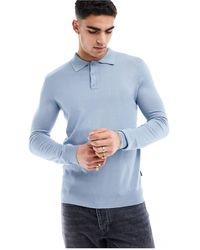 Only & Sons - Knitted Long Sleeve Polo - Lyst