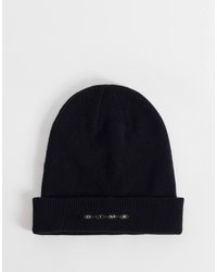 Dime - Space Logo Ribbed Knit Beanie - Lyst