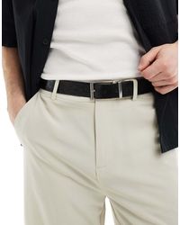 ASOS - Smart Reversible Belt With Plain And Lizard - Lyst