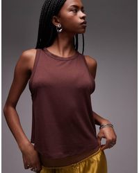 TOPSHOP - Soft Loose Tank - Lyst