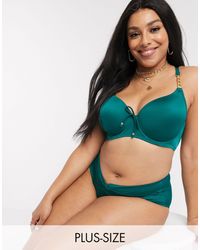 DORINA Curve Filao Recycled Polyester High Waist Bikini Bottom - Green