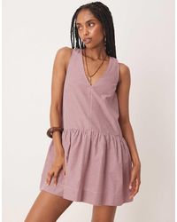 ASOS - Halter Neck Drop Waist Mini Dress - Lyst