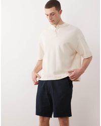 Jack & Jones - Drawstring Linen Mix Shorts - Lyst