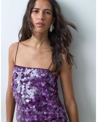 ASOS - Layered Sequin Square Neck Cami - Lyst