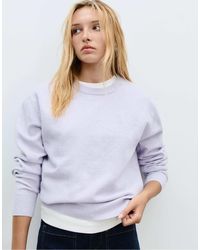 Stradivarius - Pull basique en maille douce - lilas - Lyst
