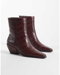 ASOS - Raul Heeled Western Ankle Boots - Lyst