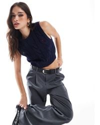 Polo Ralph Lauren - – ärmelloser pullover aus zopfstrick - Lyst