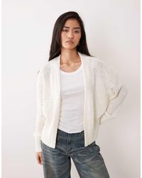 ASOS - Slub Edge To Edge Cardigan - Lyst
