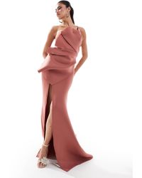 ASOS - – hochwertiges, trägerloses bodycon-maxikleid - Lyst