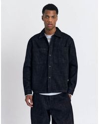 Pull&Bear - Denim Overshirt With Pockets - Lyst