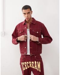 ICECREAM - Denim Trucker Jacket With Back Print Co-ord - Lyst