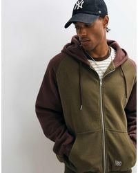 Colt MCR - Colt Oversized Heavyweight Raglan Sleeve Zip Through Hoodie - Lyst