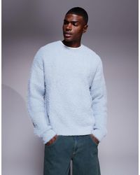 ASOS - – locker geschnittener, flauschiger strickpullover - Lyst