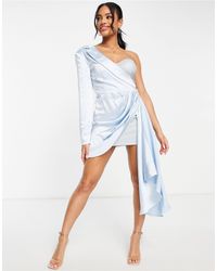 Club L London Mini-jurk blauw elegant Mode Jurken Mini-jurken 