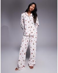 Boux Avenue - Fleece Long Sleeve & Trouser Pj Set - Lyst