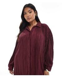 4th & Reckless - Plisse Colla Button Front Shirt Co-ord - Lyst