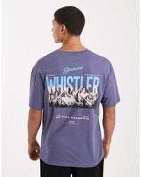 Jack & Jones - T-Shirt With Mountain Backprint - Lyst