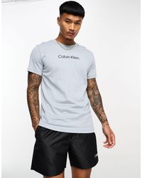 Calvin Klein - Core Lifestyle - T-shirt Met Ronde Hals En Logo - Lyst