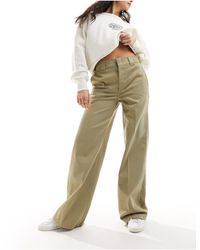 Dickies - Pantaloni a fondo ampio color cuoio beige - Lyst