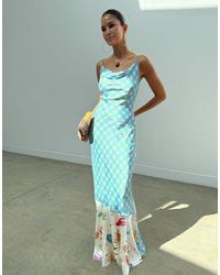 Never Fully Dressed - Satin Cami Bias Maxi Dress - Lyst