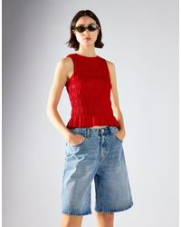 Glamorous - Shirring Vest Top - Lyst