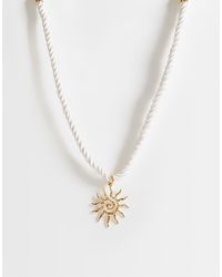 Pieces - Sun Rope Neclace - Lyst