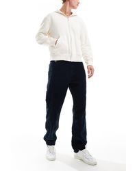 Tommy Hilfiger - Pantalones Azul Marino De Estilo Carpintero Y Corte Skater De Pana De - Lyst